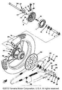 DT175H Переднее колесо