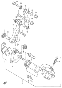 AG100 Передний суппорт