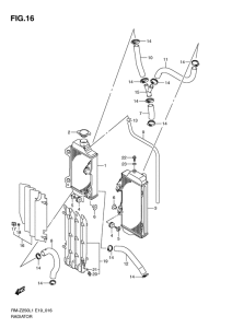 RM-Z250 Радиатор