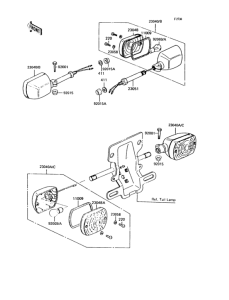 KH125 Задний фонарь