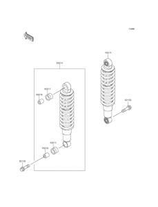 BJ250LFFA ショックアブソーバ