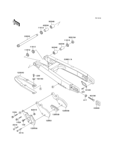 KX500 Swing arm(kx500-e2 / e3)