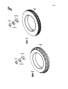 ZX400 Покрышки