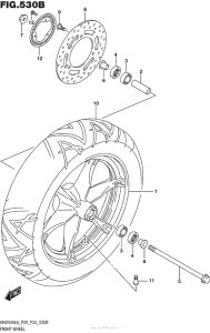 UH200 Front Wheel (Uh200Al6 P33)