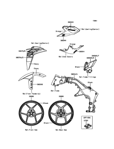 ZR1000 Decals(Orange)