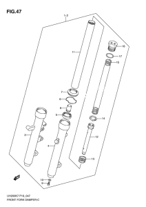 UH200 Демпфер передней вилки