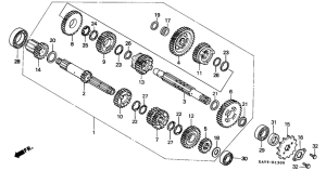 NX125 Трансмиссия