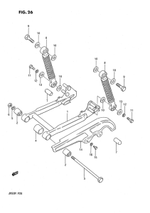 JR50 Маятник задний