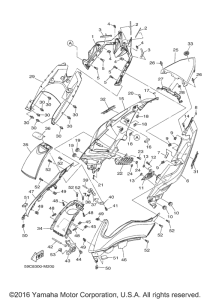 XP500G Боковые обтекатели