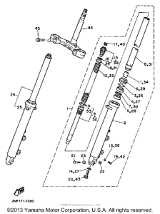 FZ700T Передняя вилка