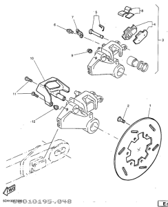 TT600R Задний суппорт