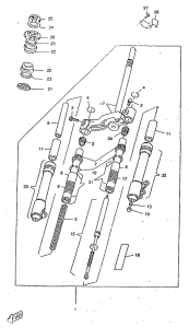 CW50RSX Передняя вилка