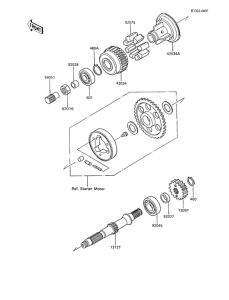 ZX600 Secondary shaft