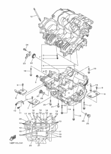 YZF-R1 Картер двигателя