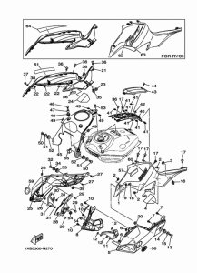 MT07A Топливный бак