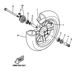 CW50 Переднее колесо