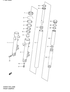 SV650 Демпфер передней вилки