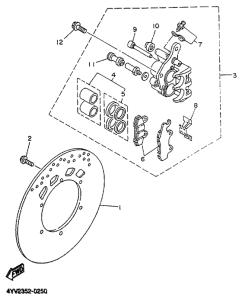 TZR50 Передний тормоз