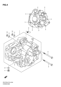 DR-Z70 Картер двигателя