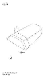 GSX-R1000 Seat tail box