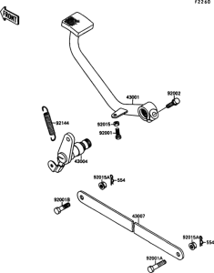EN500 Педаль тормоза