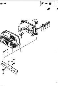 GS450 Задний комбинированный сигнал