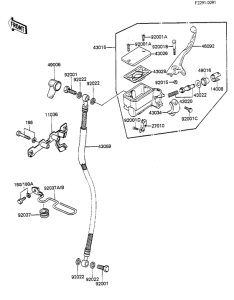 KZ1100 Передний тормозной цилиндр