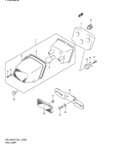 DR-Z400 Задний фонарь