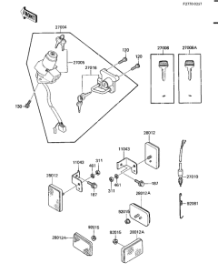 KL600 Замок зажикания