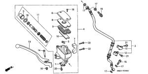 VT1100C2 Fr. brake master cylinder