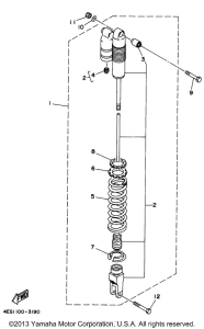 YZ80K1 Задняя подвеска