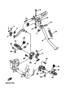 TY250ZS ｽﾀﾝﾄﾞ. ﾌｰﾄﾚｽﾄ