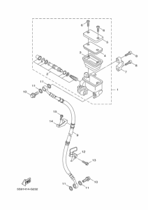 YW125 Передний тормозной цилиндр
