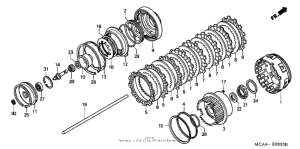GL1800 (ABS) Сцепление