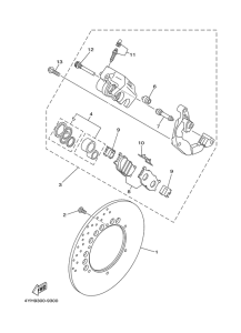 XV535 Передний суппорт