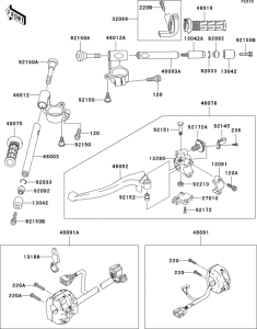 ZX600 Руль