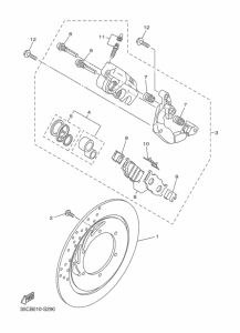 XVS400C フロントブレ-キキヤリパ