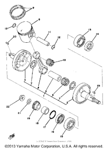 IT175E Коленвал,поршни