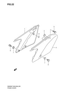 RM250 Обтекатель задний