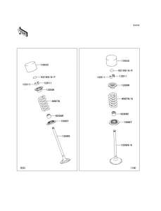 KLZ1000 Клапана