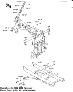 ZX900 Frame comp