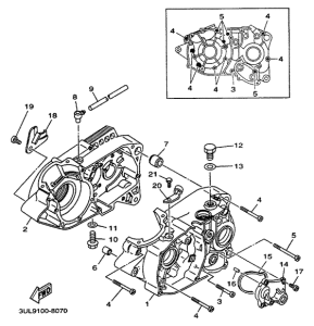 RT100K Картер двигателя