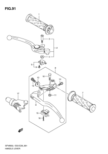 SFV650 Рулевой рычаг