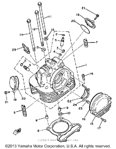 SR250H Головка цилиндров