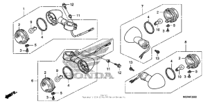 VT750RS Задний фонарь