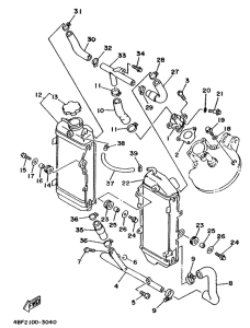 WR200R Radiator. hose