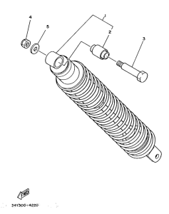 DT125LC Задняя подвеска