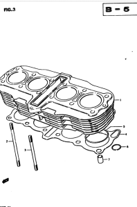 GS850 Цилиндр