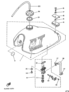 DT50MX Rpservoir a carburant