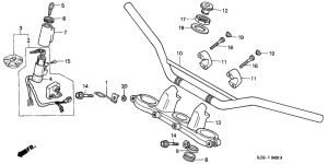 TL125 Handle pipe / top bridge